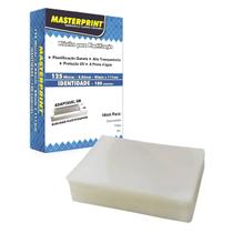 Plástico para Plastificação RG 80x111mm 125 micras 0,05mm Pouch Film Pacote com 100 lâminas Masterprint Plástico para Plastificação RG 80x111mm 125 micras 0,05mm Pouch Film Pacote com 100 lâminas Masterprint