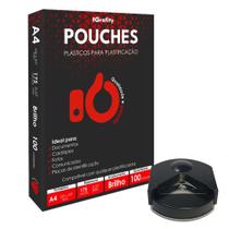 Plástico Plastificação 100 Grafity A4 0,07mm 175 Micras e Canteadeira 5mm Plástico Plastificação 100 Grafity A4 0,07mm 175 Micras e Canteadeira 5mm