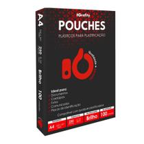 Plástico Plastificação 100 Grafity A4 (220x307mm) 0,10mm 250