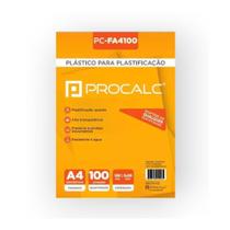 Plastico Plastificacao Polaseal 0.05 A4 100Un - Procalc