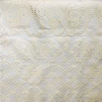Plastico pvc rendado liso 0,50m des.007/marfim