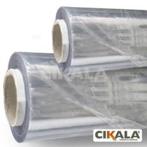 Plástico Pvc Transparente 0.10 Mm Larg 1.40x20 Metros Super Flexível Celpe Com Papel