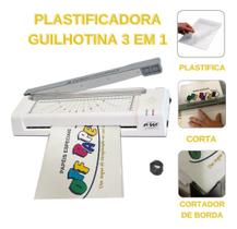 Plastificadora A4 E A3 Guilho Canteadeira 3x1 Off Paper 110v