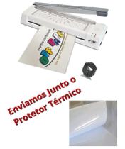Plastificadora Laminadora A4 e A3, Guilhotina e Arredondador de Borda 3x1