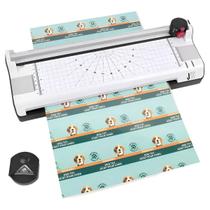 Plastificadora Laminadora A4 Refiladora 6 em 1 220V JST PL-230E Quente e Frio