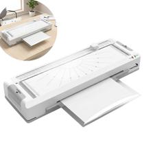 Plastificadora Laminadora Refiladora A4 270W com Guilhotina Branca 110V Importway Iwe022 127V Plastificadora Laminadora Refiladora A4 270W com Guilhotina Branca 110V Importway Iwe022 127V