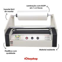 Plastificadora P-380 Com Suporte Para Laminação 110V ou 220V Com 2 Bobinas A3 60 metros 0,05mm