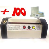 Plastificadora profíssional PS-280 crachá Até Ofício 100 Plástico Plastificar Grafity A4 0,05mm