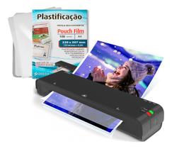 Plastificadora Yamax Lm400 A4 mais 100un de Plástico