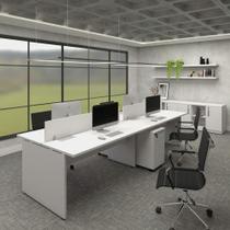 Plataforma 3,00m c/ 2 Gav. e 2 Divisória 4 Pessoas Cinza F5