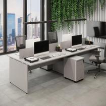 Plataforma 3,00m c/ 2 Gav. e 2 Divisória 4 Pessoas Cinza F5 Plataforma 3,00m c/ 2 Gav. e 2 Divisória 4 Pessoas Cinza F5