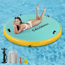 Plataforma de doca flutuante inflável CALOBANA redonda de 6 pés
