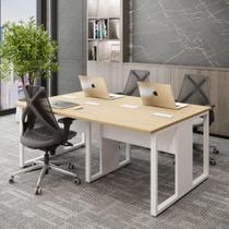 Plataforma de Trabalho 4 lugares 1,80m x 1,20m Pé Metal F5 Plataforma de Trabalho 4 lugares 1,80m x 1,20m Pé Metal F5