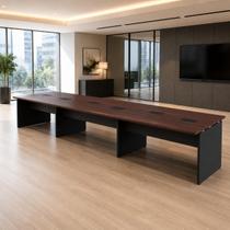 Plataforma de Trabalho 6 lugares 360cm x 120cm Pé Painel F5