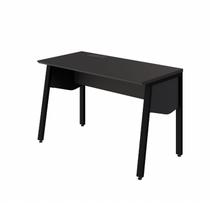 Plataforma de Trabalho Individual 120cm Industrial Tampo Chanfrado com Caixa de Tomadas Executive Preto Plataforma de Trabalho Individual 120cm Industrial Tampo Chanfrado com Caixa de Tomadas Executive Preto