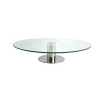 Plataforma Giratória De Vidro Centro De Mesa Decorativo 30cm