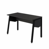 Plataforma Individual Trabalho Escritório com Caixa de Tomadas 150cm Industrial Preto