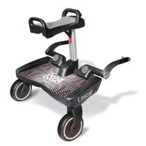 Plataforma para carrinho Lascal BuggyBoard Maxi+ cinza com assento dobrável Plataforma para carrinho Lascal BuggyBoard Maxi+ cinza com assento dobrável