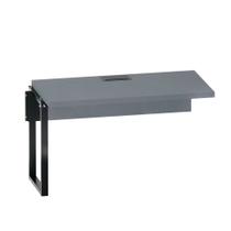 Plataforma Simples Complemento Tubolar PE 40 Pandin 1,20 M Grafito e Preto