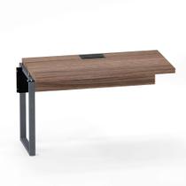 Plataforma Simples Complemento Tubolar PE 40 Pandin 1,20 M Walnut e Grafito