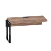 Plataforma Simples Complemento Tubolar PE 40 Pandin 1,34 M Walnut e Preto Plataforma Simples Complemento Tubolar PE 40 Pandin 1,34 M Walnut e Preto
