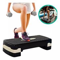 Plataforma Step Fitness Ginástica Antiderrapante Exercícios Ajustável 2 Níveis