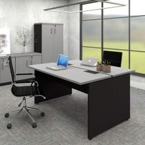 Plataforma Trabalho Pé Painel CinzaS c/ Pre 135cm x 120cm F5 - F5 Office G