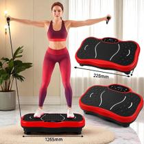 Plataforma Vibratória 110V Emagrecimento 120 Níveis Bluetooth Com Controle Remoto Exercício Em Casa