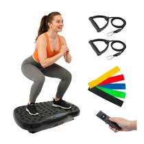 Plataforma Vibratória ALSO GO 200 níveis 150 kg com faixas de resistência Plataforma Vibratória ALSO GO 200 níveis 150 kg com faixas de resistência