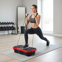 Plataforma Vibratória Fitness Bluetooth + Controle Remoto Profissional Emagrecimento Top Esporte Bi