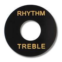 Plate Escudo Chave Seletora Les Paul Preta Com Impressão