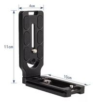 Plate Para Tripé Câmera Na Vertical L Suporte Liga Alumínio Plate Para Tripé Câmera Na Vertical L Suporte Liga Alumínio