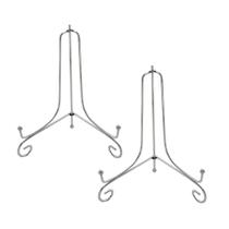 Plate Stand Artliving Iron, 20 cm, prata, pacote com 2