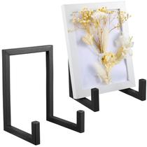 Plate Stands Sweetude, grande estrutura de metal, 20 x 15 x 13 cm, preta, 2 unidades
