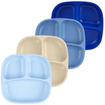 Platos divididos para niños pequeños Re-Play 19x19x3 cm aptos para lavavajillas Platos divididos para niños pequeños Re-Play 19x19x3 cm aptos para lavavajillas