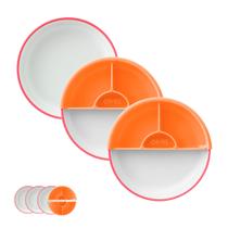Platos para Niños Omie Easy Scoop de Material Vegetal Pack de 3 Rosas Platos para Niños Omie Easy Scoop de Material Vegetal Pack de 3 Rosas