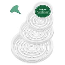 Platos para Plantas GROWNEER Transparentes Surtidos 15-30 cm Paquete de 24