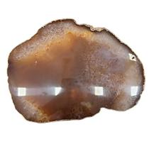 Platter Pedra Ágata Grossa Grande Natural 30 à 35cm Com Banho De Ouro Na Borda Platter Pedra Ágata Grossa Grande Natural 30 à 35cm Com Banho De Ouro Na Borda