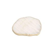 Platter Pedra Quartzo Branco de 15 à 20cm Com Banho De Ouro Na Borda Platter Pedra Quartzo Branco de 15 à 20cm Com Banho De Ouro Na Borda