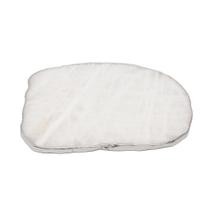 Platter Pedra Quartzo Branco de 20 à 24cm Com Banho De Prata Na Borda