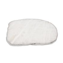 Platter Pedra Quartzo Branco de 25 à 30cm Com Banho De Prata Na Borda - Charm Decor Stones