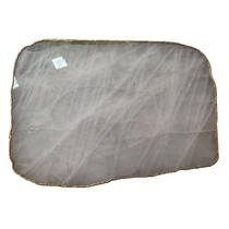 Platter Pedra Quartzo Branco de 30 à 34cm com Banho de Ouro na Borda Platter Pedra Quartzo Branco de 30 à 34cm com Banho de Ouro na Borda