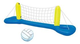 Play Center Voleibol Inflável Rede 2,52m X 64cm E 1 Bola Bel Cor:Azul