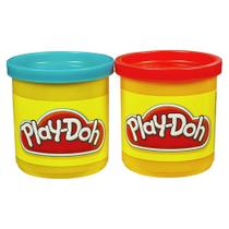 Play-Doh 2 Potes de Massinha - Azul/Vermelho - Hasbro