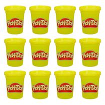 Play Doh Kit Com 12 Potes Massinha Grande Amarelo - Hasbro