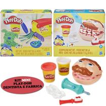 Play-Doh Mini Dentista e Mini Fabrica Kit De Massinha Hasbro