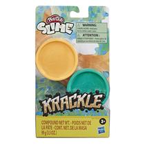 Play-Doh Slime Krackle Laranja e Verde - E8788 E8811 - Hasbro