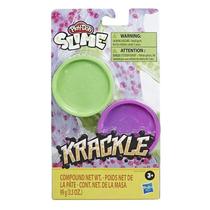 Play-Doh Slime Krackle Verde e Roxa - E8788 E8812 - Hasbro