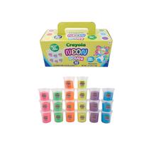 Play Dough Crayola Neon 20 Tubs 90mL Modelagem não tóxica