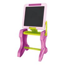 PLAY e LEARN Mesa de Atividades Infantil 2 em 1 com Banquinho e Lousa Multikids - BR1766
